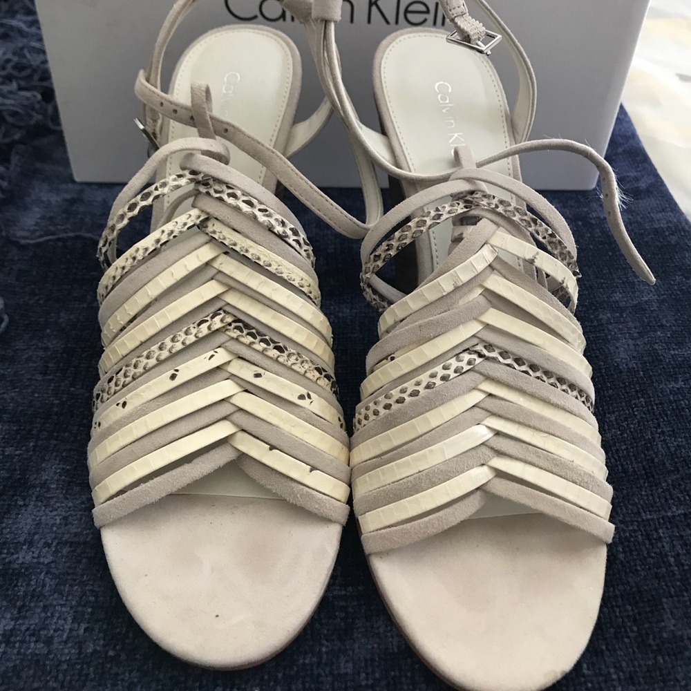 Calvin Klein Strappy Sandals Size 8